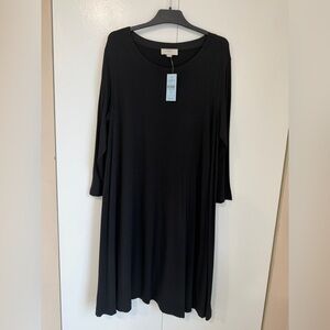 NWT Loft Women's Black Long Sleeve Dress NWT
